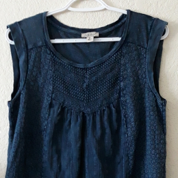 Women's Lucky Brand Washed Slub Tee - Picture 2 of 7